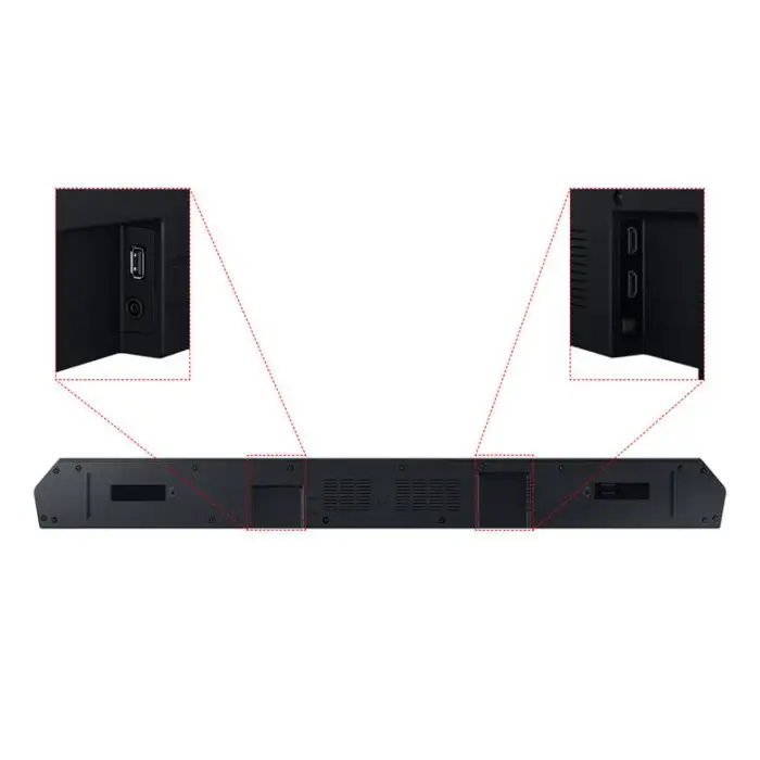 Samsung Soundbar HW-Q600C/ZF Serie Q, 9 speaker, Wireless Dolby Atmos, Audio a 3.1.2 canali, Q-Simphony, Compatibile con Alexa e Google Assistant, Black , 147548 , Immagine 11