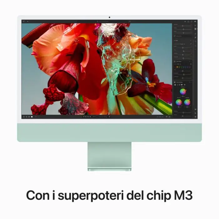 Apple iMac con Retina 24&#039;&#039; Display 4.5K M3 chip con 8‑core CPU e 10‑core GPU, 256GB SSD - Verde , 150883 , Immagine 4