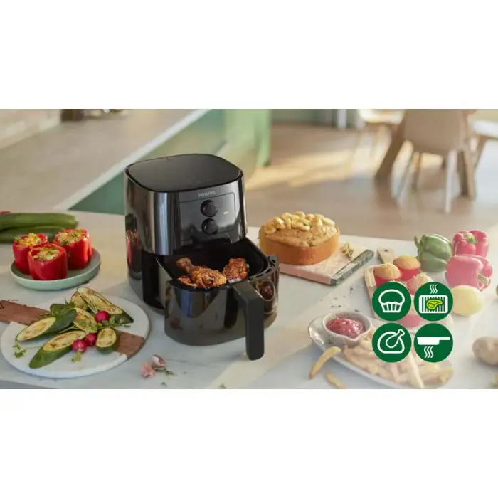 Philips Essential Friggitrice ad aria HD9200/90 da 4,1L e 0,8 kg con tecnologia Rapid Air , 135203 , Immagine 3