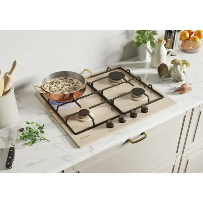 Candy Classic CHW6BRAV4WGT Avena Da incasso 59 cm Gas 4 Fornello(i) , 135012 , Immagine 3