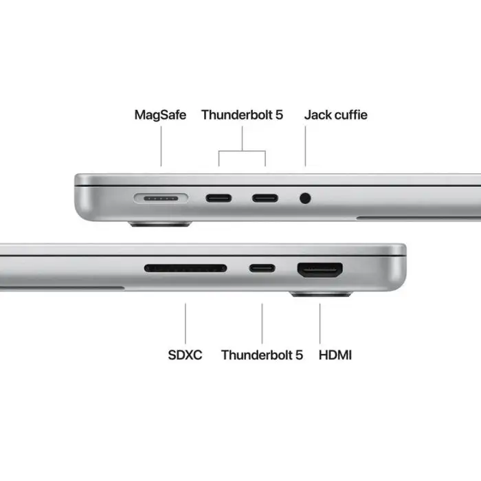 Apple MacBook Pro 14&quot;: Chip M4 Pro con cpu 12 core e gpu 16 core, 512GB SSD - Argento , 156474 , Immagine 7