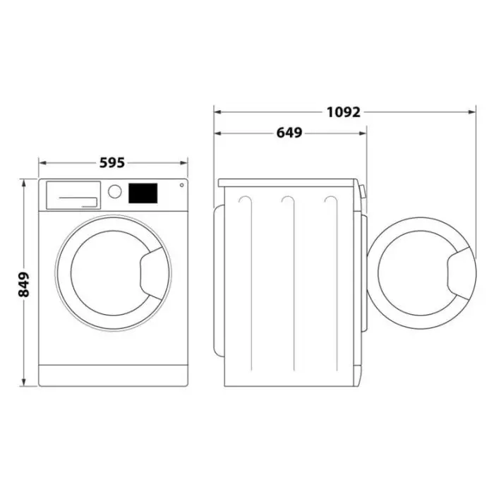 Whirlpool FFTN M11 8X3B IT asciugatrice Libera installazione Caricamento frontale 8 kg A+++ Bianco , 149439 , Immagine 13
