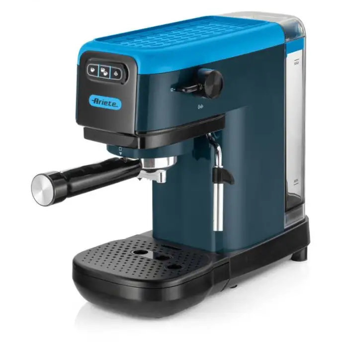 Ariete 1399 Sky Blue Macchina da caffè espresso, Per polvere e cialde ESE, 1300 W, Capacità 1,1L, 15 bar di pressione, Filtro 1, 2 tazze e cialda ESE, Cappuccino, Blu , 155816 , Immagine 2