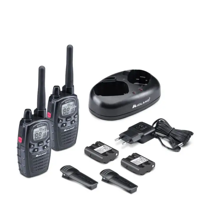 Midland G7 Pro Walkie Talkie ricetrasmittente 69 canali 446.00625 - 446.09375 MHz Nero , 147714 , Immagine 7