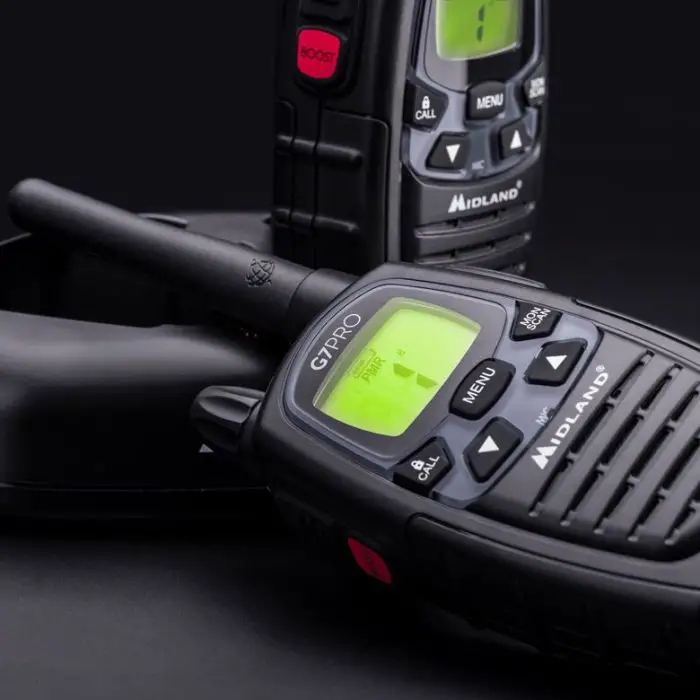 Midland G7 Pro Walkie Talkie ricetrasmittente 69 canali 446.00625 - 446.09375 MHz Nero , 147714 , Immagine 8