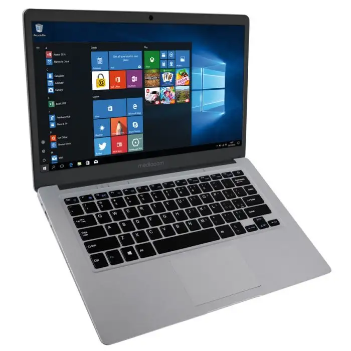 Mediacom M-SB146 notebook Computer portatile 35,6 cm (14&quot;) Full HD Intel® Celeron® 4 GB LPDDR4-SDRAM 64 GB Flash Windows 10 Home Nero, Argento , 131193 , Immagine 2