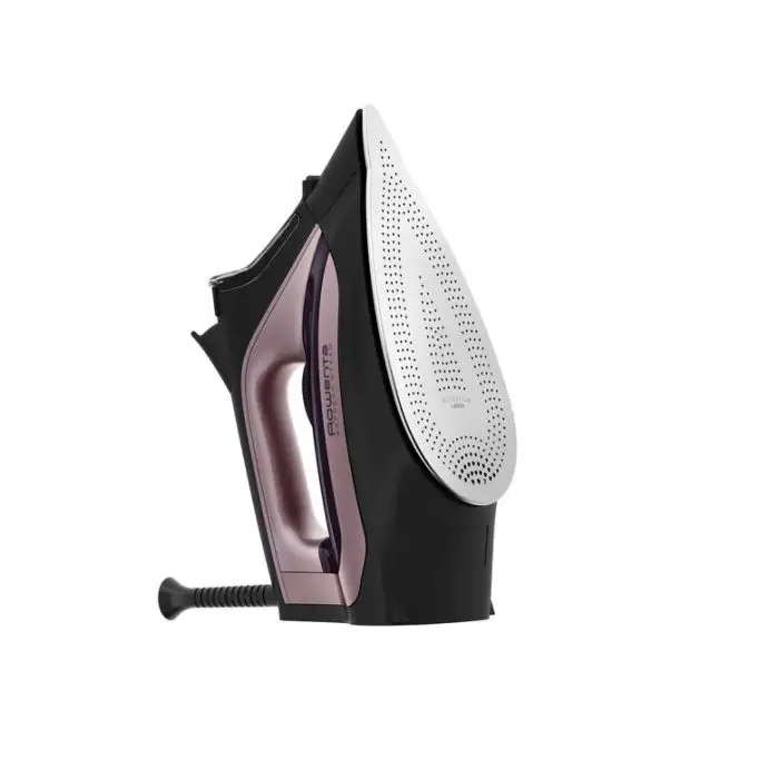 Rowenta DW4345 Express Steam, Ferro da Stiro a Vapore, Piastra in Acciaio Inox con Tecnologia Microsteam, Sistema Anticalcare Integrato, Colpo vapore 200 g/min, Potenza 2600 Watt, Nero e Ros , 131970 , Immagine 3