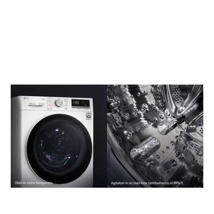 LG F4WV309S4E Lavatrice Intelligente AIDD 9kg Vapore 1400 Giri/min Carica frontale Classe B , 131420 , Immagine 18