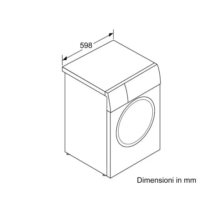 Bosch Serie 2 lavatrice Caricamento frontale 8 kg 1000 Giri/min C Bianco , 131515 , Immagine 8
