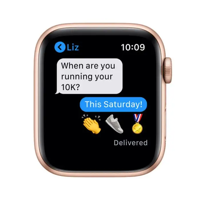 Apple Watch Serie 6 GPS + Cellular, 44mm in alluminio oro con cinturino Sport Rosa sabbia , 132277 , Immagine 5