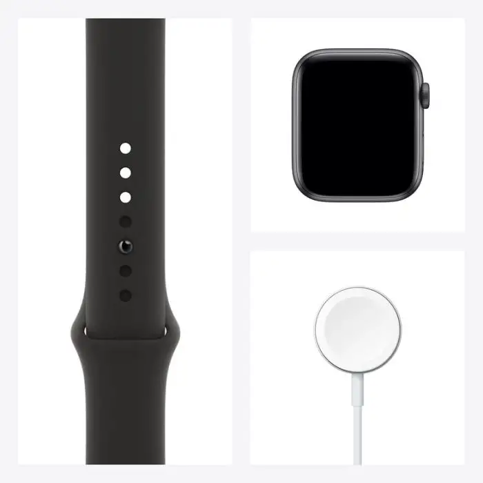 Apple Watch Serie 6 GPS + Cellular, 44mm in alluminio grigio siderale con cinturino Sport Nero , 132278 , Immagine 7