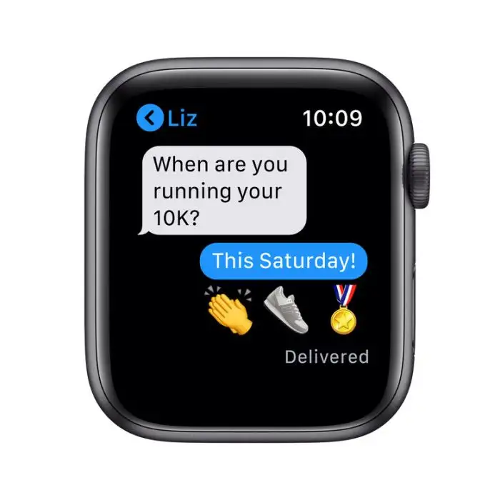 Apple Watch Serie 6 GPS + Cellular, 44mm in alluminio grigio siderale con cinturino Sport Nero , 132278 , Immagine 5