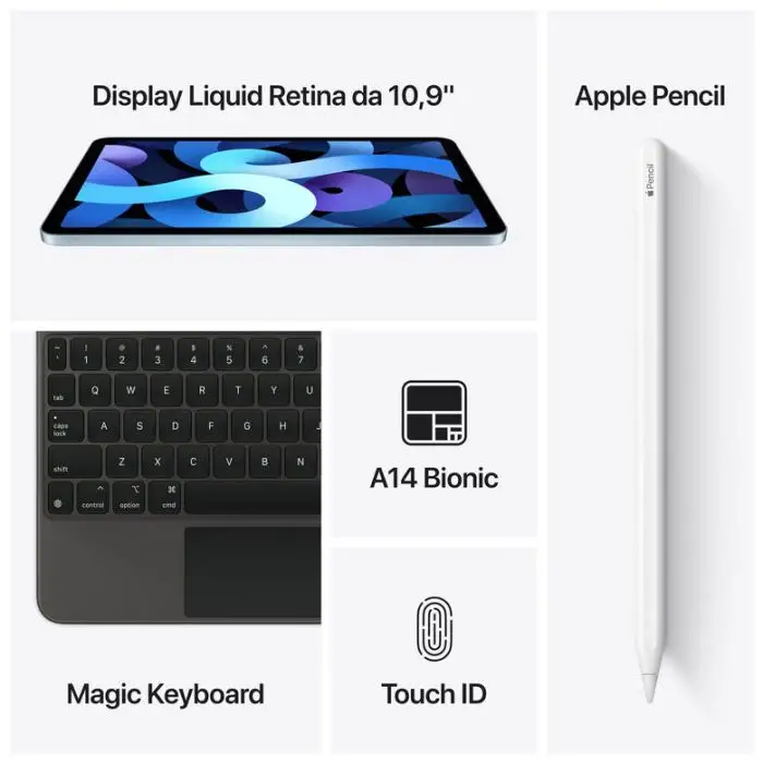 Apple iPad Air 10.9&quot; (quarta gen.) Wi-Fi 256GB - Argento , 133258 , Immagine 6