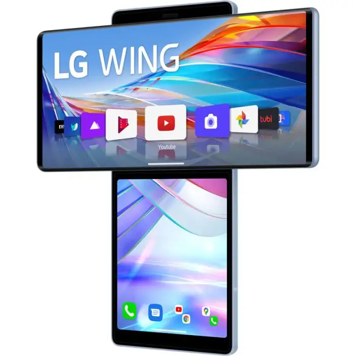 LG Wing 17,3 cm (6.8&quot;) Doppia SIM Android 10.0 5G USB tipo-C 8 GB 128 GB 4000 mAh Blu , Telefonia , 133011 , Immagine 4