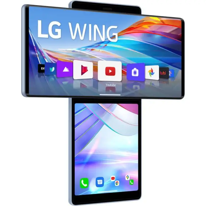 LG Wing 17,3 cm (6.8&quot;) Doppia SIM Android 10.0 5G USB tipo-C 8 GB 128 GB 4000 mAh Blu , Telefonia , 133011 , Immagine 3