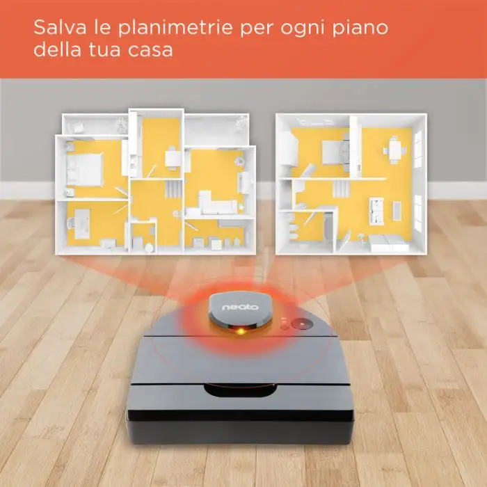 Neato Robotics D10 Aspirapolvere Robot capacità del contenitore raccogli polvere 0,7 L Argento , 133686 , Immagine 10
