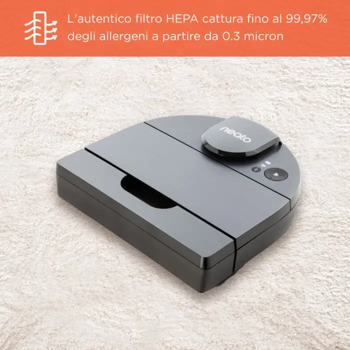 Neato Robotics D10 Aspirapolvere Robot capacità del contenitore raccogli polvere 0,7 L Argento , 133686 , Immagine 5