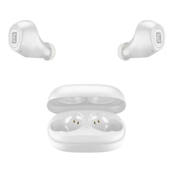Cellularline Blink Auricolari Bluetooth® in-ear con carica batteria portatile con play-time totale fino a 14 ore Bianco , Cuffie Wireless , 130254 , Immagine 2