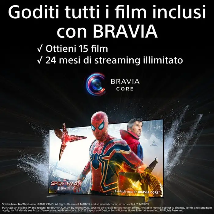 Sony BRAVIA XR XR-65A95L QD-OLED 4K HDR Google TV ECO PACK BRAVIA CORE Perfect for PlayStation5 Seamless Edge Design , 149636 , Immagine 9