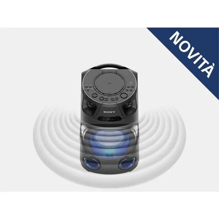 Sony MHC-V13 - Altoparlante Bluetooth All in One con JET BASS BOOSTER, Effetti Luminosi, Lettore CD, USB, Nero , 135923 , Immagine 5