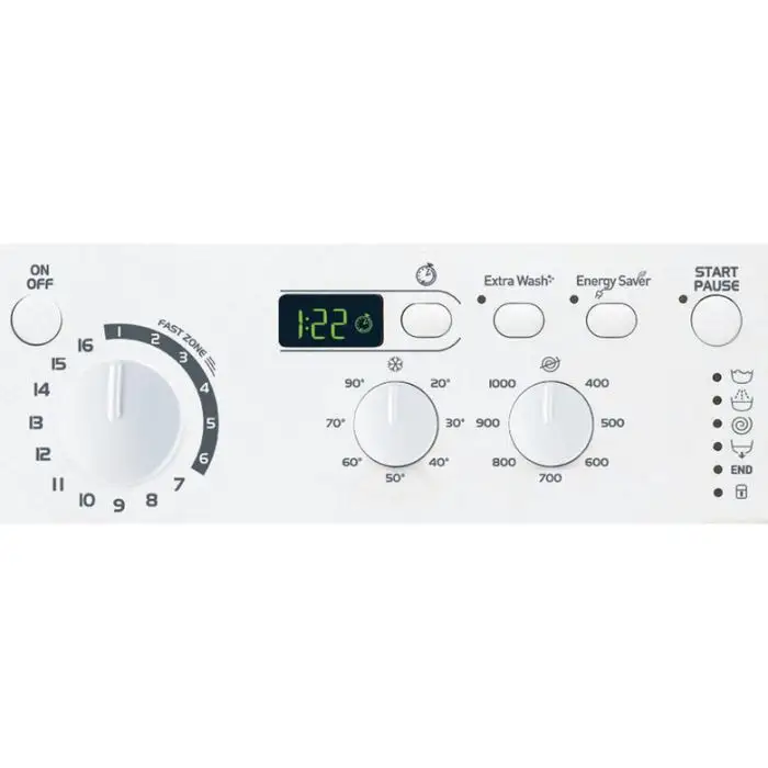Indesit EWUD 41051 W EU N lavatrice Caricamento frontale 4 kg 1000 Giri/min F Bianco , 133935 , Immagine 2