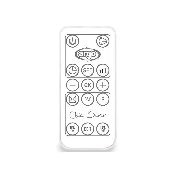 Argoclima Chic silver Interno Argento Riscaldatore ambiente elettrico con ventilatore , 099935 , Immagine 3