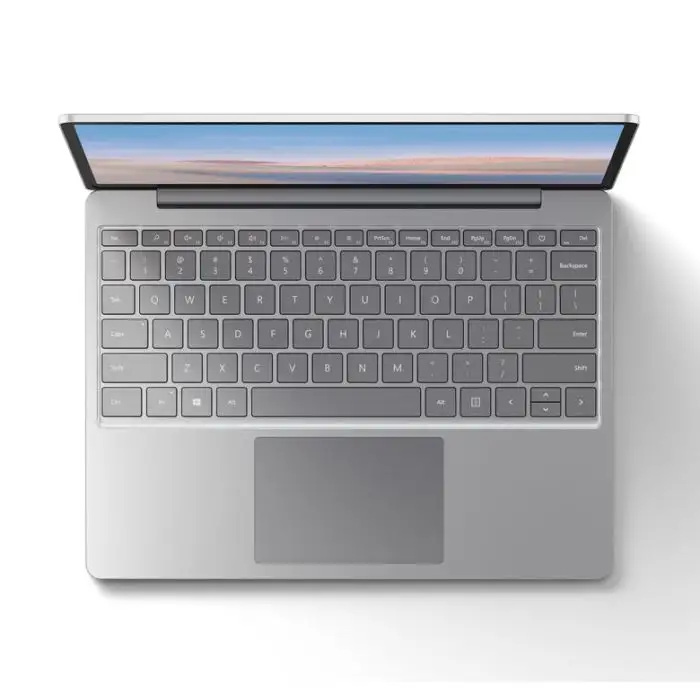 Microsoft Surface Laptop Go Computer portatile 31,6 cm (12.4&quot;) Touch screen Intel® Core™ i5 di decima generazione 8 GB LPDDR4x-SDRAM 128 GB SSD Wi-Fi 6 (802.11ax) Windows 10 Home S Platino , 135129 , Immagine 2