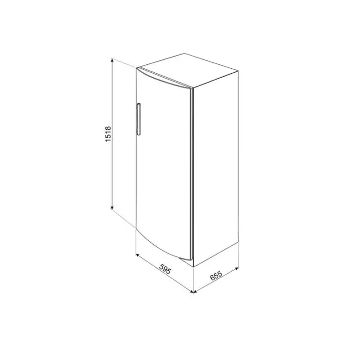 Smeg CV275NF Congelatore Verticale a Libera Installazione 214 L F Bianco , 132530 , Immagine 2