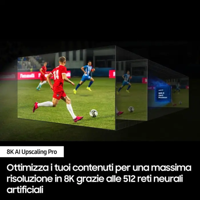 Samsung QE75QN900DTXZT Televisione Smart TV 75 Pollici Qled 8K Neo Graphite Black  NQ8 AI GEN3 Processor 8K AI Upscaling Pro Infinity Air Design Dolby Atmos , 153299 , Immagine 4