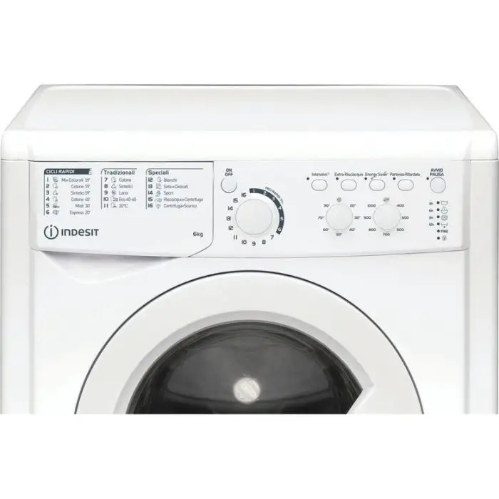 Indesit EWC 61051 W IT N lavatrice Caricamento frontale 6 kg 1000 Giri/min F Bianco , 133457 , Immagine 3