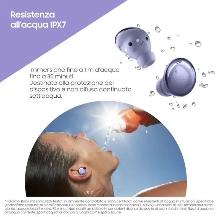Samsung Cuffie Auricolari Wireless Galaxy Buds Pro Phantom Violet , 134125 , Immagine 15