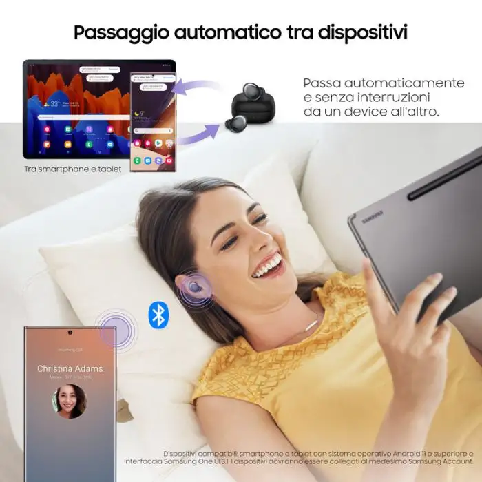 Samsung Cuffie Auricolari Wireless Galaxy Buds Pro Phantom Black , 134121 , Immagine 11