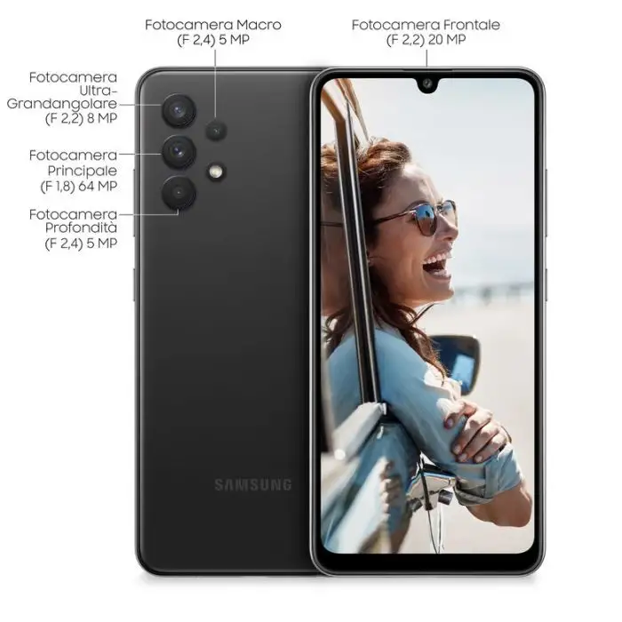 Samsung Galaxy A32 128GB Display 6.4” FHD+ Super AMOLED Awesome Black , 135237 , Immagine 4