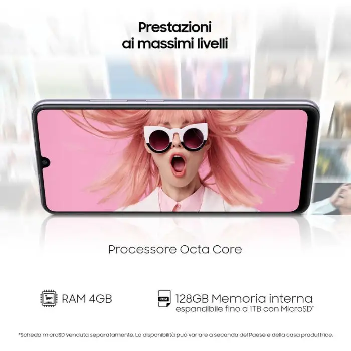 Samsung Galaxy A32 128GB Display 6.4” FHD+ Super AMOLED Awesome Violet , 135234 , Immagine 6