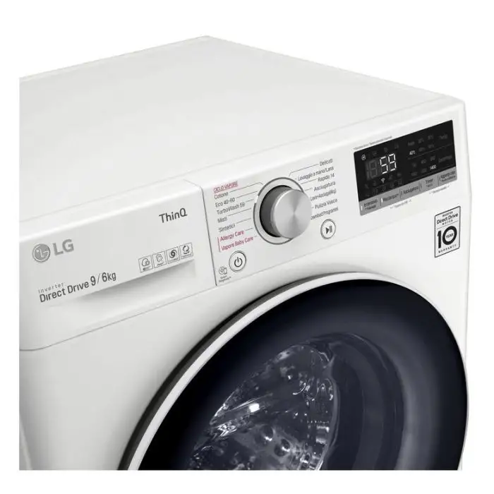 LG F4DV509H0E Lavasciuga Intelligente AIDD 9/6kg Vapore TurboWash 1400 Giri/min Carica frontale Classe E , 134159 , Immagine 3