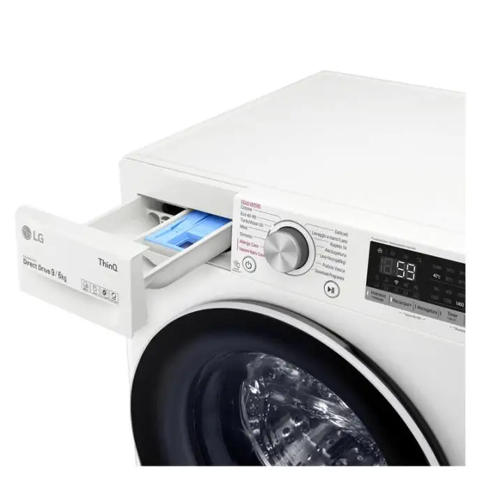 LG F4DV509H0E Lavasciuga Intelligente AIDD 9/6kg Vapore TurboWash 1400 Giri/min Carica frontale Classe E , 134159 , Immagine 5