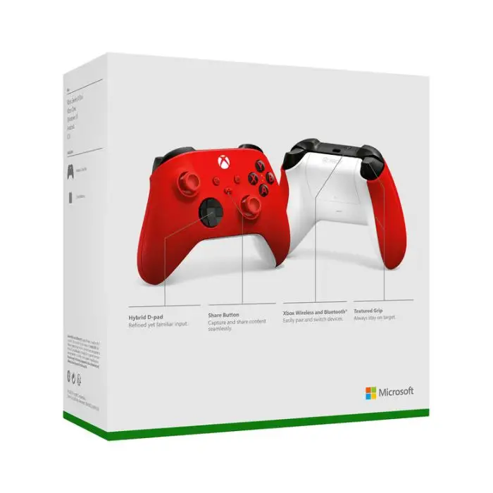 Microsoft Pulse Red Rosso Bluetooth/USB Gamepad Analogico/Digitale Xbox, Xbox One, Xbox Series S, Xbox Series X , 144348 , Immagine 8