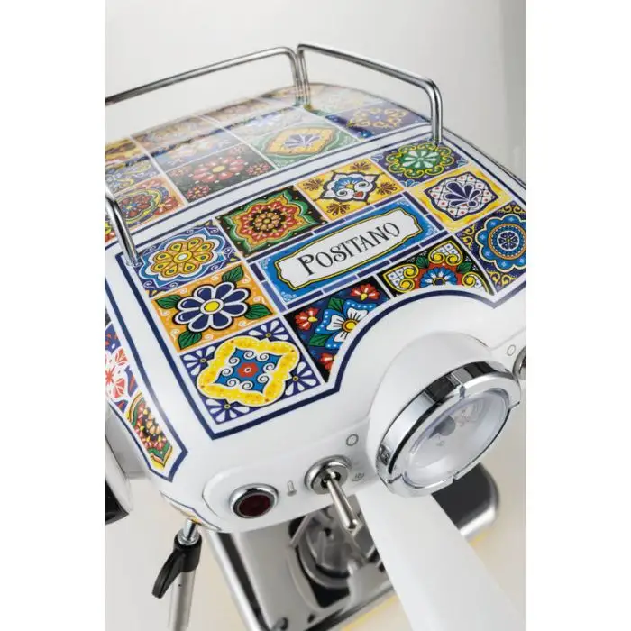 Ariete 1389 Positano Macchina da caffè, 850W, Compatibile con  caffè macinato o con cialde ESE Filtro ½ tazze, Cappuccinatore , 156362 , Immagine 3