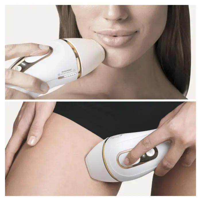Braun Silk-expert Pro Pro 5 PL5139 Silk expert, Epilatore Luce Pulsata IPL, Sistema di Epilazione Permanente dei Peli Visibili per Donna, Bianco/Oro , 136404 , Immagine 10