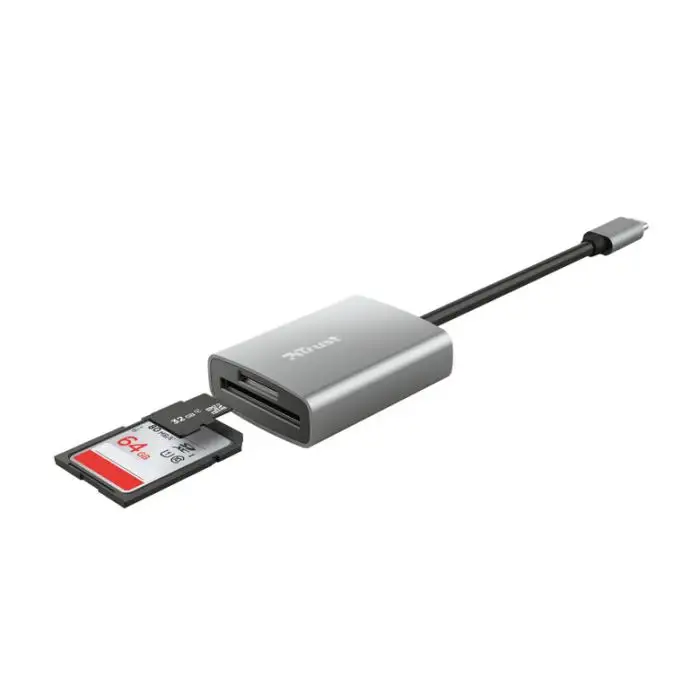 Trust 24136 lettore di schede USB 3.2 Gen 1 (3.1 Gen 1) Type-C Alluminio , 145523 , Immagine 3