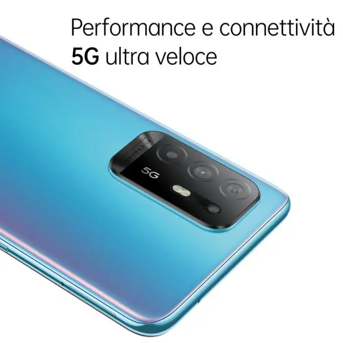 OPPO A94 5G A94 Smartphone 5G, 173g, Display 6.43&quot; FHD+ AMOLED, 4 Fotocamere 48MP, RAM 8GB ESPANDIBILE FINO A 13GB+ROM 128GB, Batteria 4310mAh, Ricarica VOOC 30W, Dual Sim, [Versione Italian , 135389 , Immagine 2