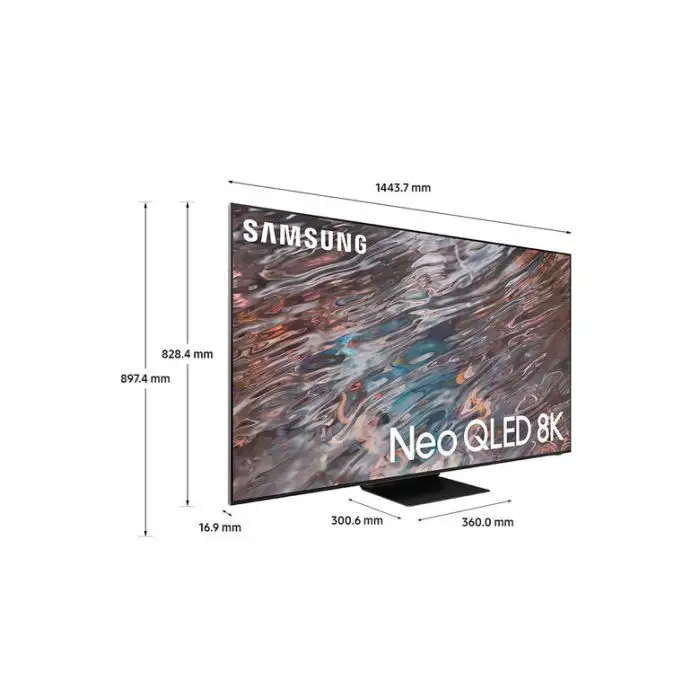 Samsung Series 8 TV Neo QLED 8K 65” QE65QN800A Smart TV Wi-Fi Stainless Steel 2021 , 135584 , Immagine 3