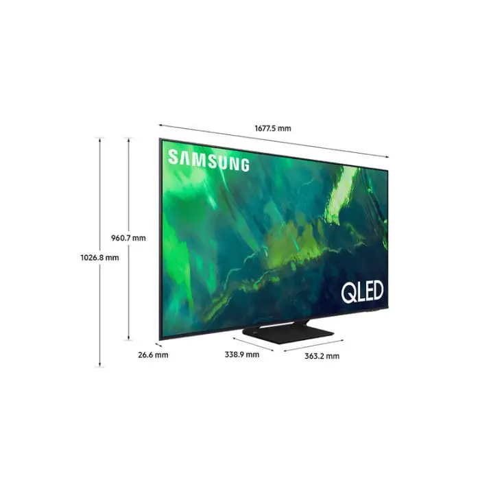 Samsung TV QLED 4K 75” QE75Q70A Smart TV Wi-Fi Titan Gray 2021 , 135531 , Immagine 3