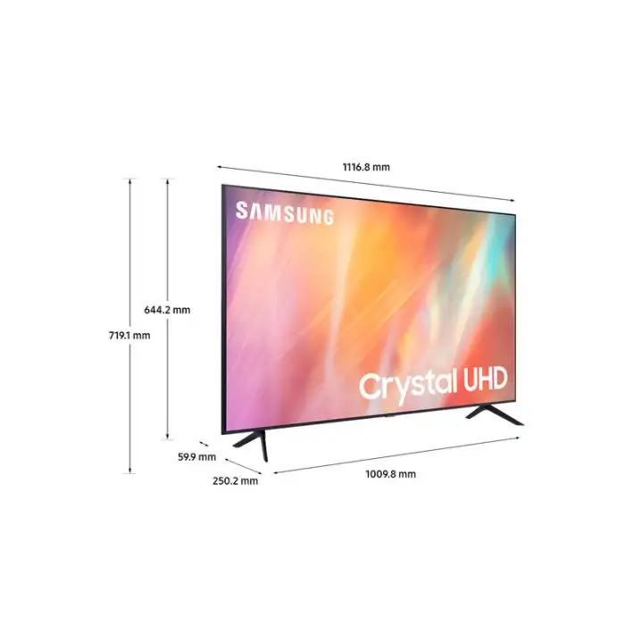 Samsung TV Crystal UHD 4K 50” UE50AU7170 Smart TV Wi-Fi Titan Gray 2021 , 135559 , Immagine 2