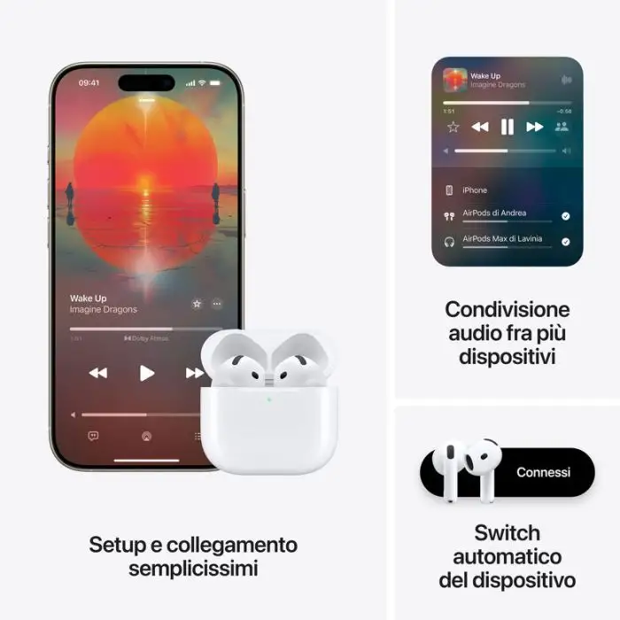 Apple AirPods (4th generation) AirPods 4 con Active Noise Cancellation , 155620 , Immagine 8