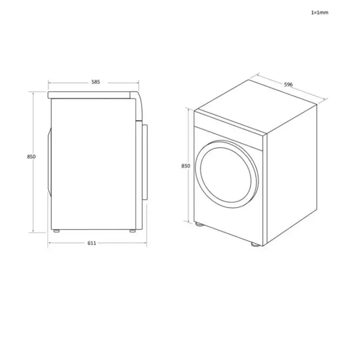 Candy RapidÓ PRO RPE H10A2TER-S asciugatrice Libera installazione Caricamento frontale 10 kg A++ Bianco , 154514 , Immagine 10