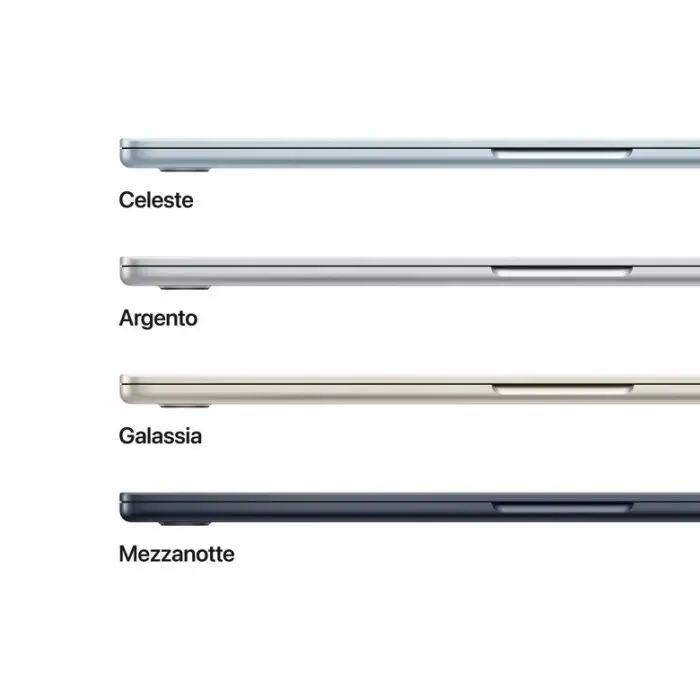 Apple MacBook Air 15&#039;&#039; M4 chip 10-core CPU 10-core GPU, 16GB, 256GB SSD - Mezzanotte , 158330 , Immagine 3