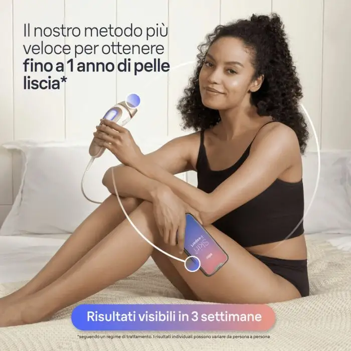 Braun Epilatore Luce Pulsata Smart Skin I·Expert, Epilazione A Casa Tua, Custodia, Rasoio Donna Venus, 2 Testine, PL7147 , 154729 , Immagine 2
