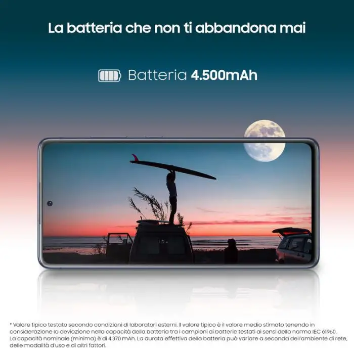 Samsung Galaxy S20 FE 4G, Processore Snapdragon 865, Display 6.5&quot; Super AMOLED, 3 fotocamere posteriori, 128 GB Espandibili, RAM 6GB, Batteria 4.500mAh, Hybrid SIM, Cloud Navy , 137409 , Immagine 6