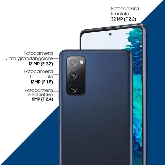 Samsung Galaxy S20 FE 4G, Processore Snapdragon 865, Display 6.5&quot; Super AMOLED, 3 fotocamere posteriori, 128 GB Espandibili, RAM 6GB, Batteria 4.500mAh, Hybrid SIM, Cloud Navy , 137409 , Immagine 5